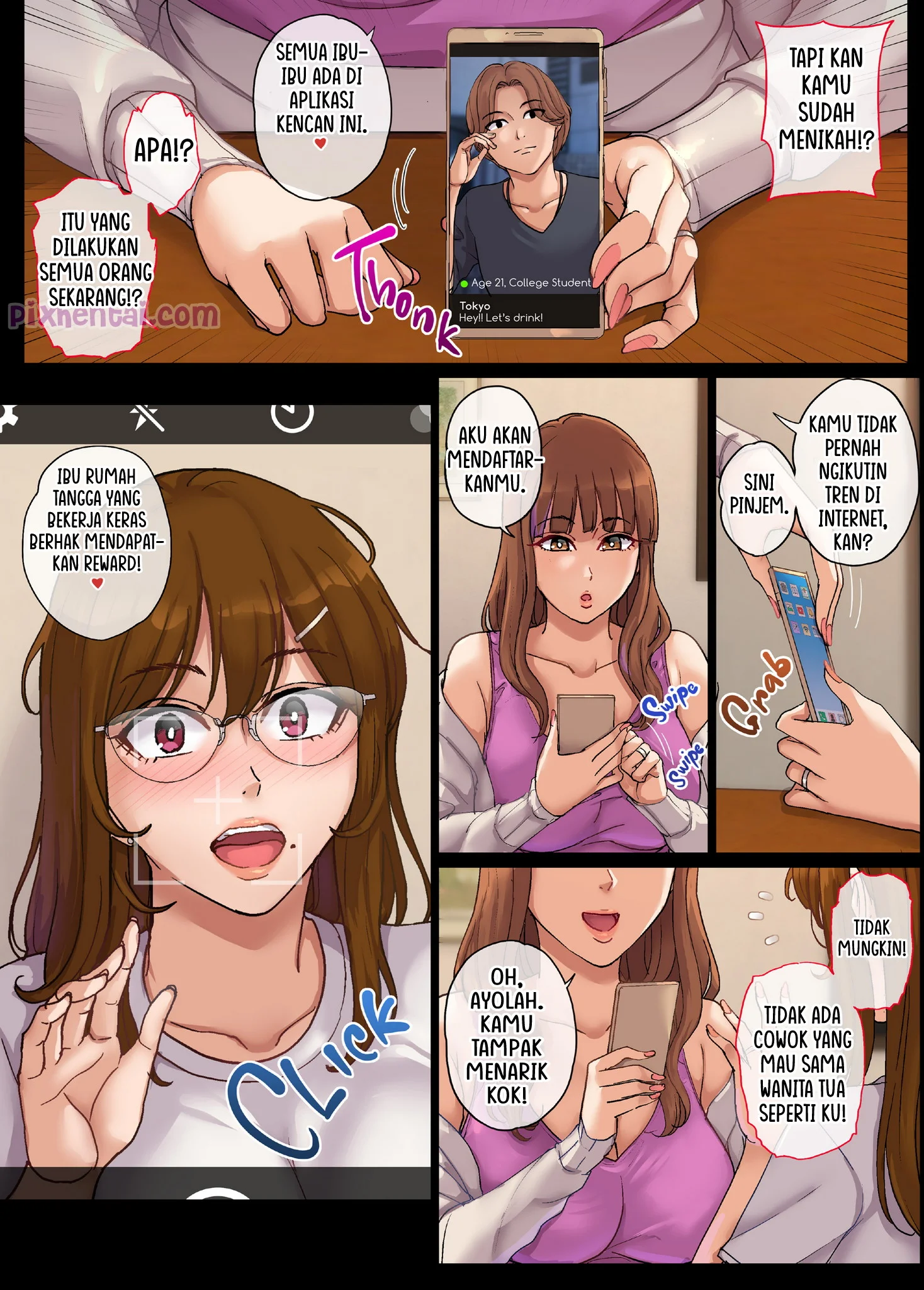 Komik hentai xxx manga sex bokep Yarimoku Hitozuma to Matching shite Sokuhame SEX 16